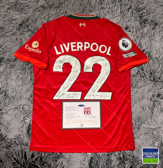 る*る様 Liverpool FC サイン入りユニフォーム Liverpool FULL 2022 Team SIGNED Signature Jersey/shirt + COA 21/22