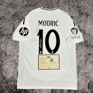 Luka Modric SIGNED Real Madrid 24/25 FINAL Home Jersey/Shirt - COA - 2025