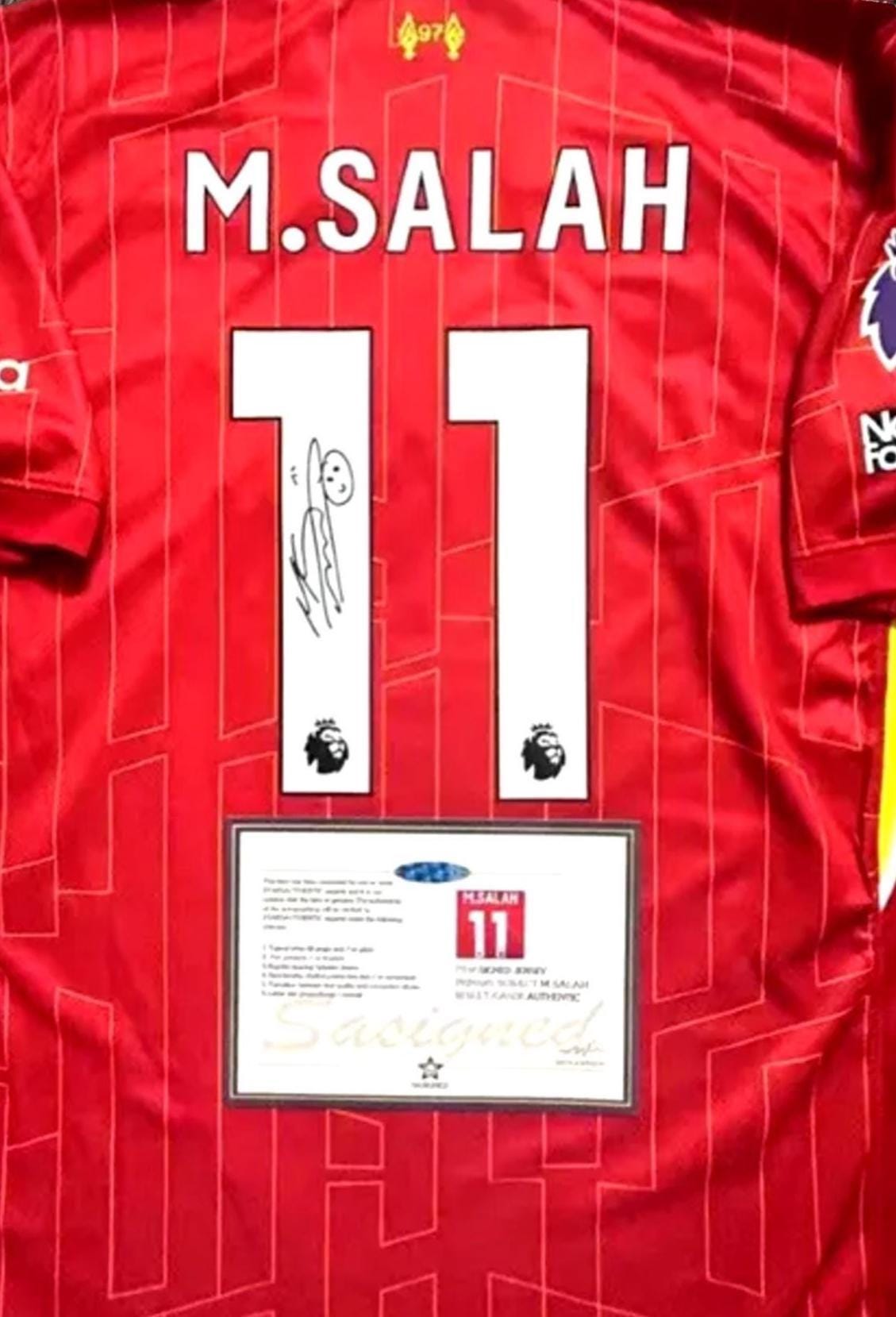 Mo Salah SIGNED Liverpool 24/25 Home Jersey/shirt - COA - 2025 - Etsy