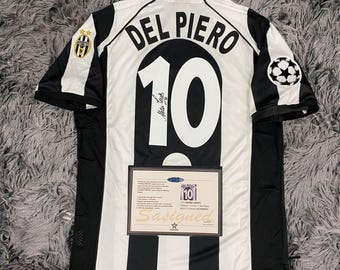 Maglia/maglia Home della Juventus 97/98 FIRMATA da Alessandro Del Piero - Certificato di autenticità - 1998 Retro