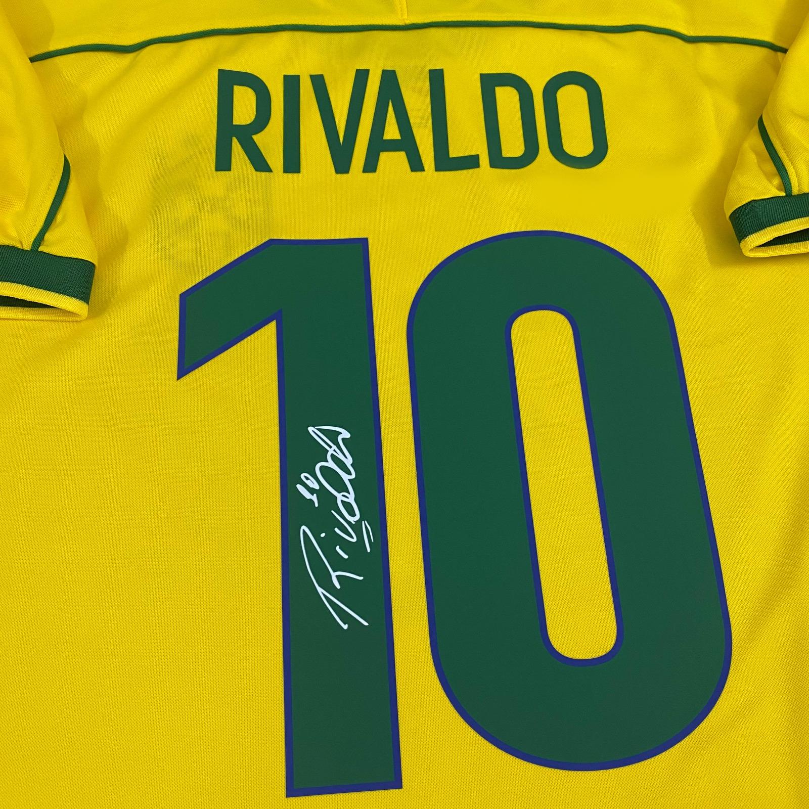 ブラジル代表 Rivaldo 10 Lサイズ シャツ 1998-00 Brazil Home Shirt Rivaldo #10 - 8/10 - (L)