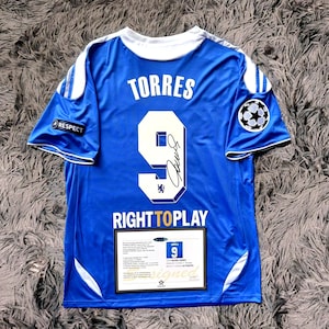 Maillot Chelsea FC Domicile 2009-2010 – Signé Fernando Torres #9 – Certifié Beckett