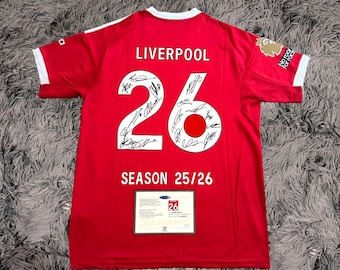 Lila 2025 SIGNIERTES Team Squad Signature Trikot / Shirt + COA 25/26