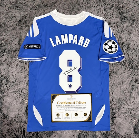 Frank Lampard SIGNED Chelsea UCL Final 11/12 Home Jersey/shirt