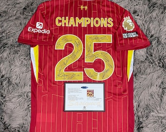 スティーブ・マクマナマンがサインしたリバプールのレトロシャツ