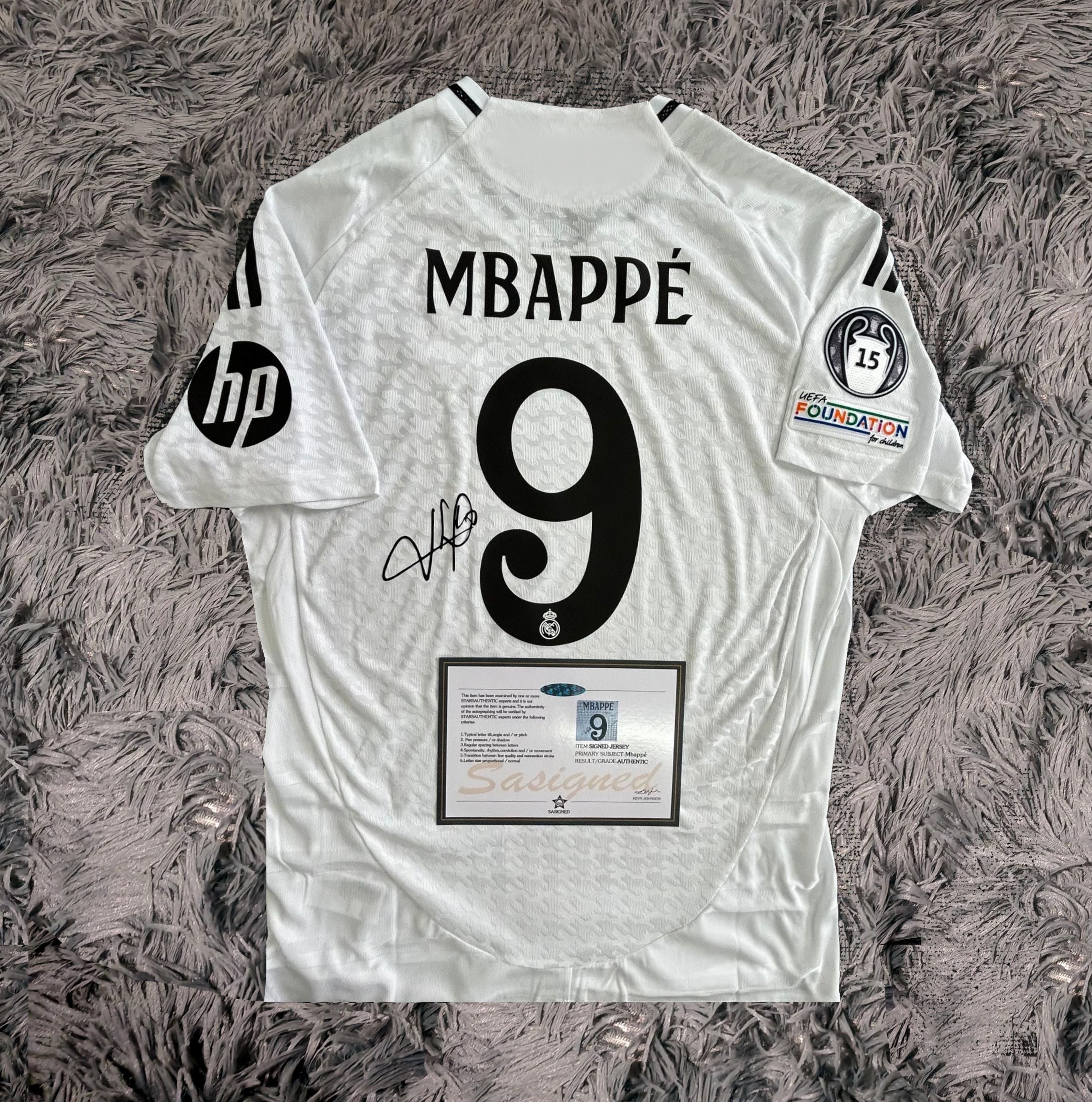France Mbappe Shirt 2024-25 Real Madrid Home Shirt Mbappe #9