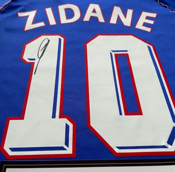 Zinedine Zidane SIGNED France 97/98 Home Jersey/shirt - COA - 1998