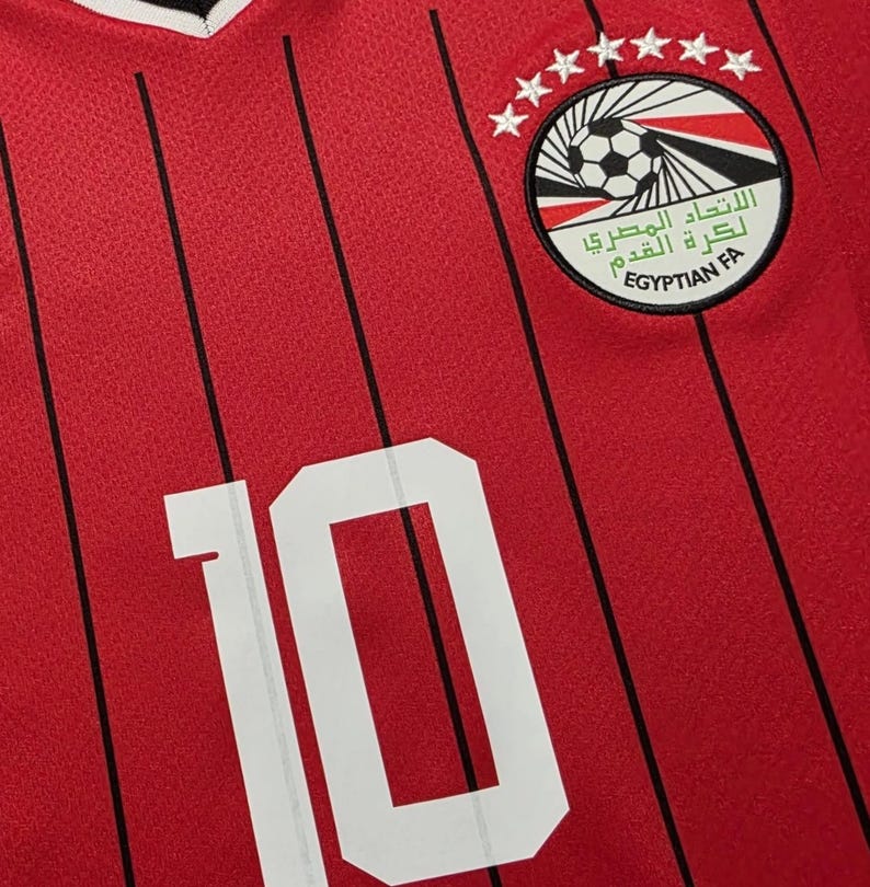 Mo Salah SIGNAD Egypten VM-hemmatröja/tröja - Äkthetsintyg - 2026 bild 7