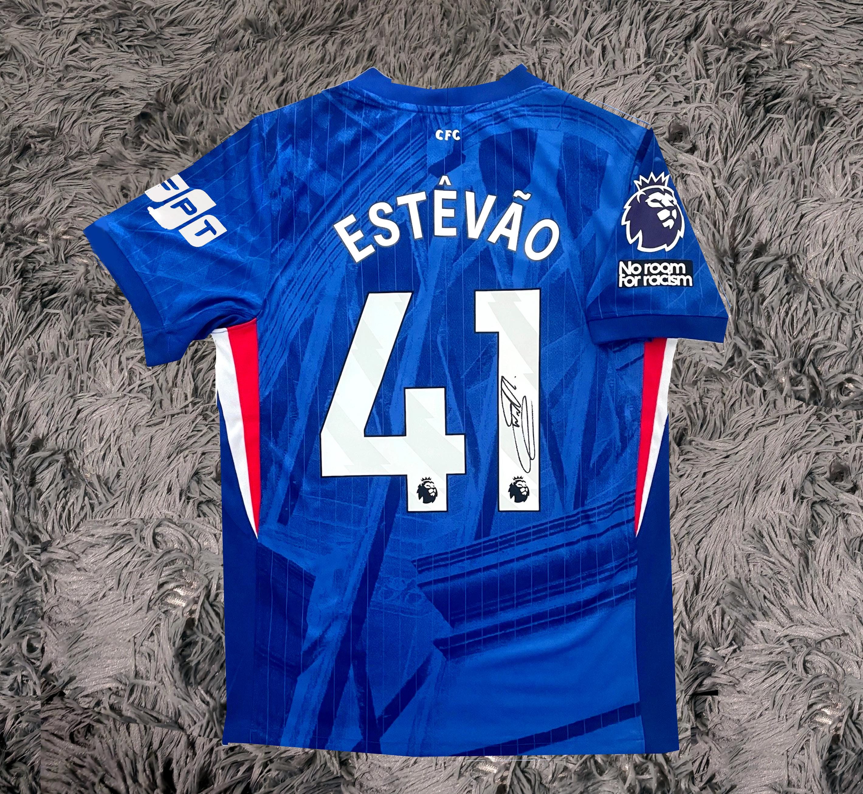 Estevao Willian SIGNED Chelsea 25/26 Home Shirt Jersey - COA