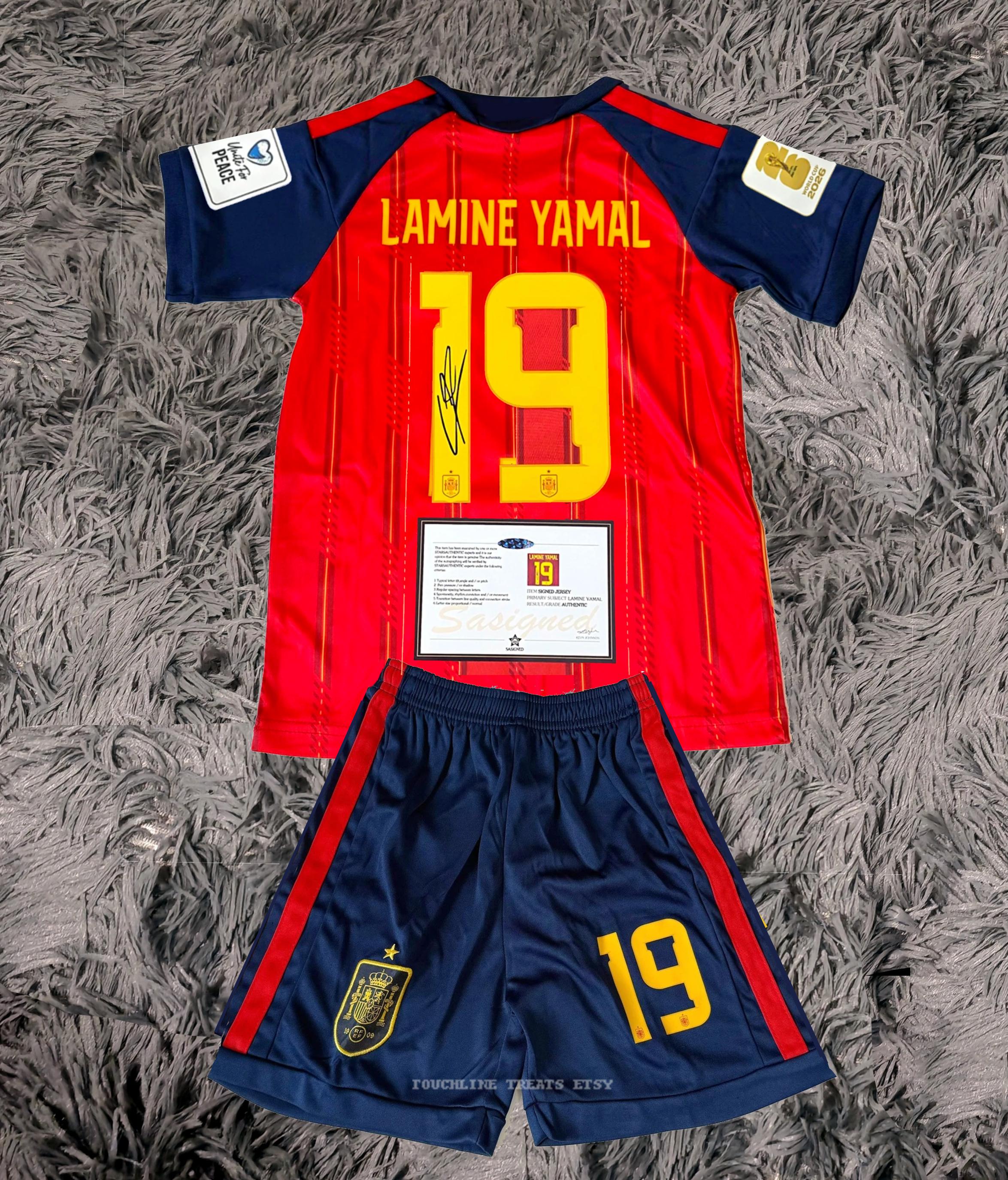 Lamine Yamal SIGNED Spain World Cup Home Jersey/shirt - COA - 2026