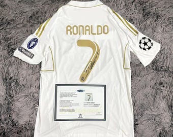 Cristiano Ronaldo SIGNED Real Madrid Home 11/12 Jersey/Shirt - COA - 2012 Retro