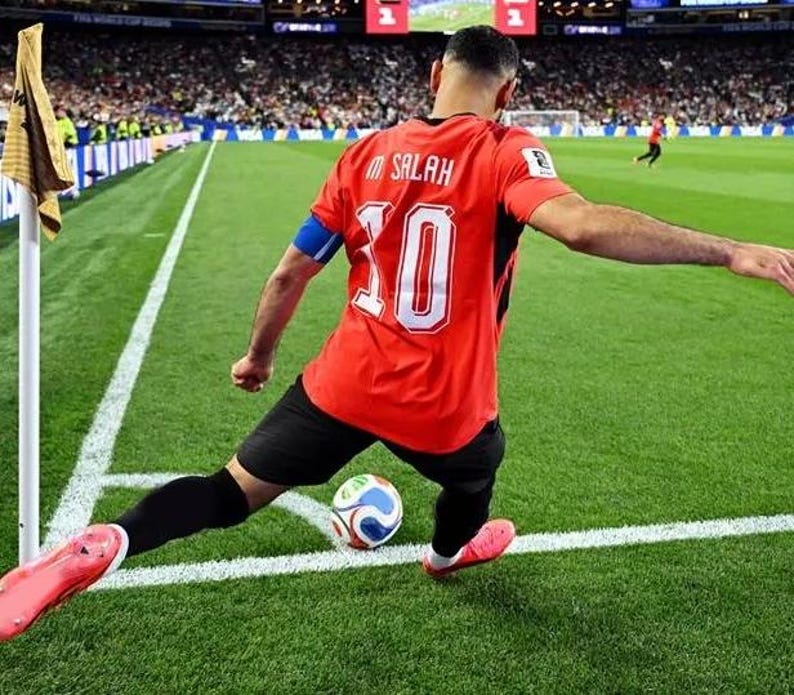 Mo Salah SIGNAD Egypten VM-hemmatröja/tröja - Äkthetsintyg - 2026 bild 12