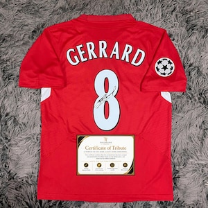 Steven Gerrard Liverpool 2004/05 Signed Shirt + Certificate (see