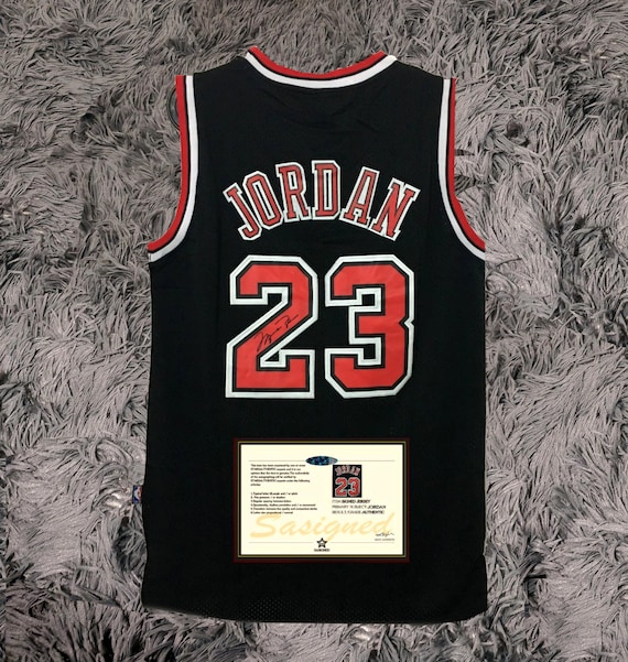 Michael Jordan SIGNED #23 Bulls - Black Alternate - Shirt Jersey