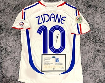 Zinedine Zidane SIGNED France 05/06 uitshirt/shirt - COA - 2006