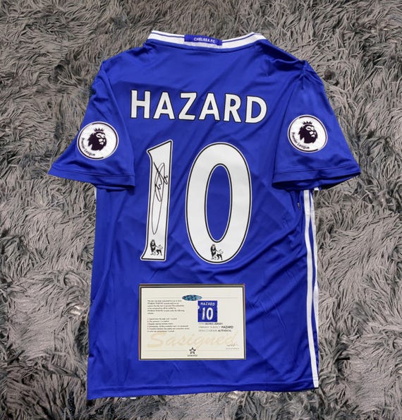 Eden Hazard SIGNED Chelsea 15/16 Home Jersey/shirt - COA
