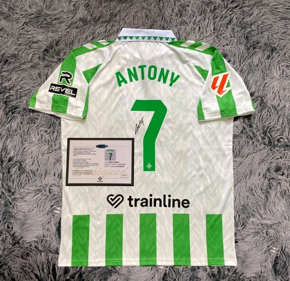 Antony SIGNED Real Betis 24/25 Home Jersey/shirt - COA - 2024