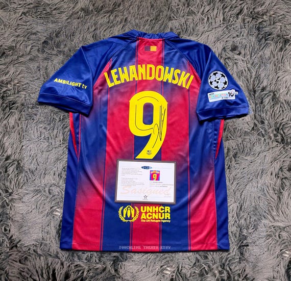 Robert Lewandowski SIGNED Barcelona 25/26 Home #9 Jersey/shirt