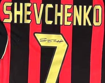 Andriy Shevchenko SIGNED AC Milan 06/07 Home Jersey/shirt - COA