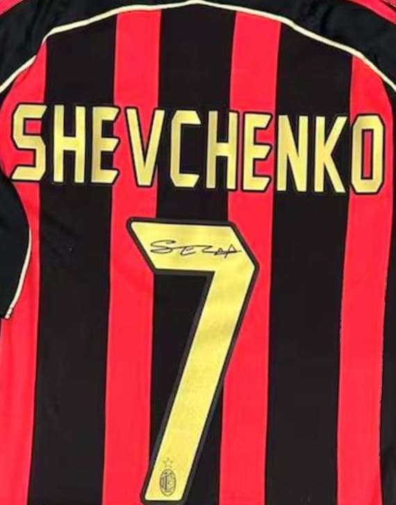 Andriy Shevchenko SIGNED AC Milan 06/07 Home Jersey/shirt - COA