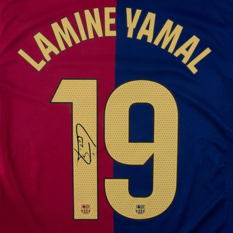 Lamine Yamal SIGNED Barcelona 24/25 Home Jersey/shirt - COA - 2025