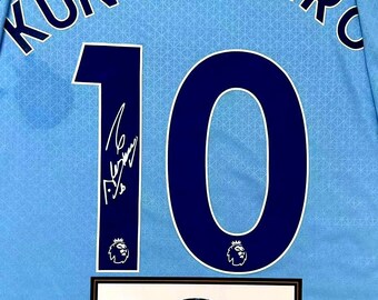 Sergio Agüero SIGNED Man City Jersey 20/21 - COA - Final Season