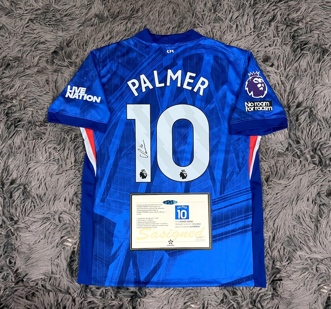 Cole Palmer SIGNED Chelsea 25/26 Home Jersey/shirt - COA - 2025 - Etsy