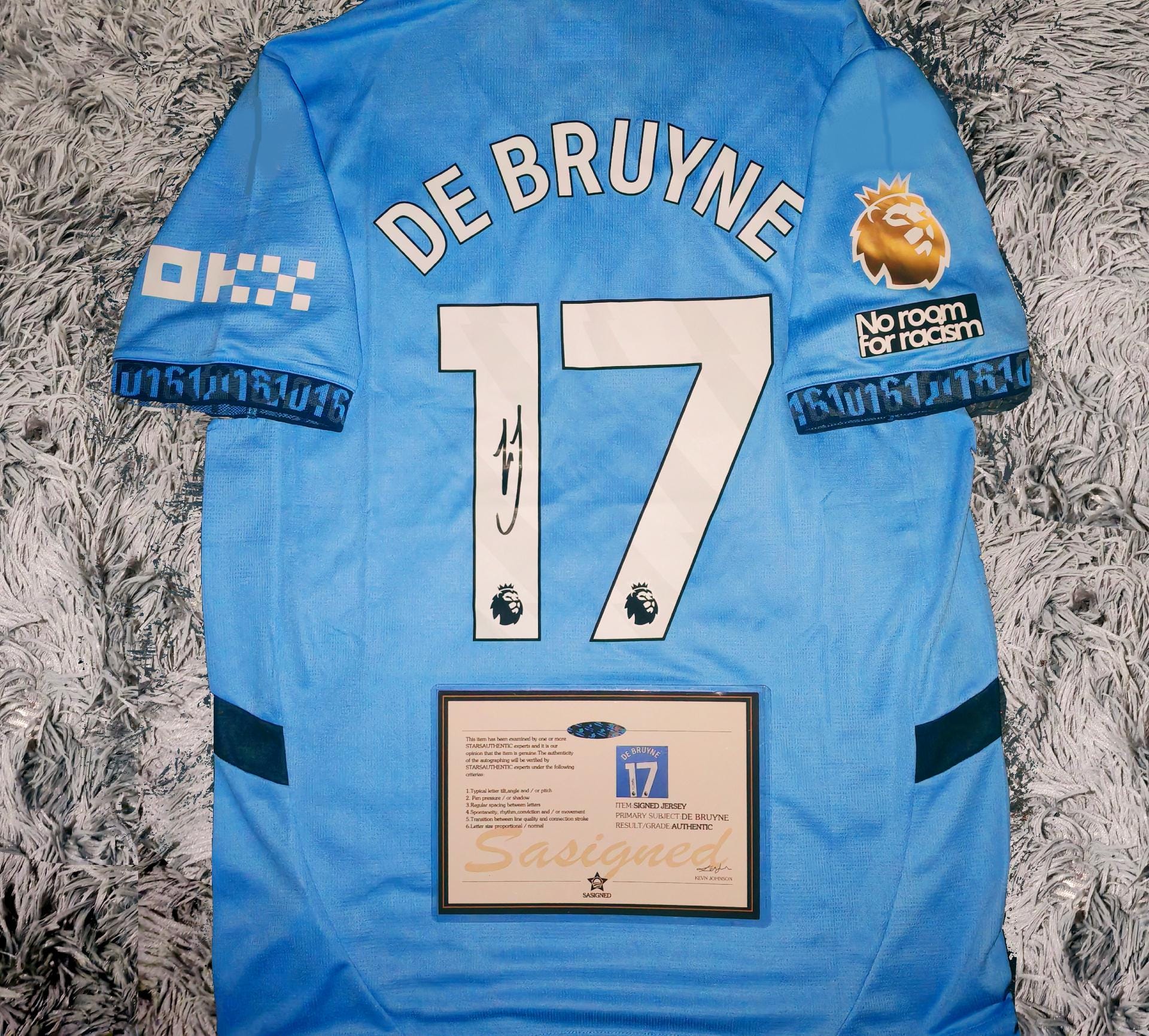 Kevin De Bruyne SIGNED Man City 24/25 FINAL Home Jersey/shirt