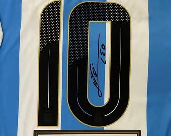 リオネル・メッシ直筆サイン入りアルゼンチン代表 24/25 ホーム