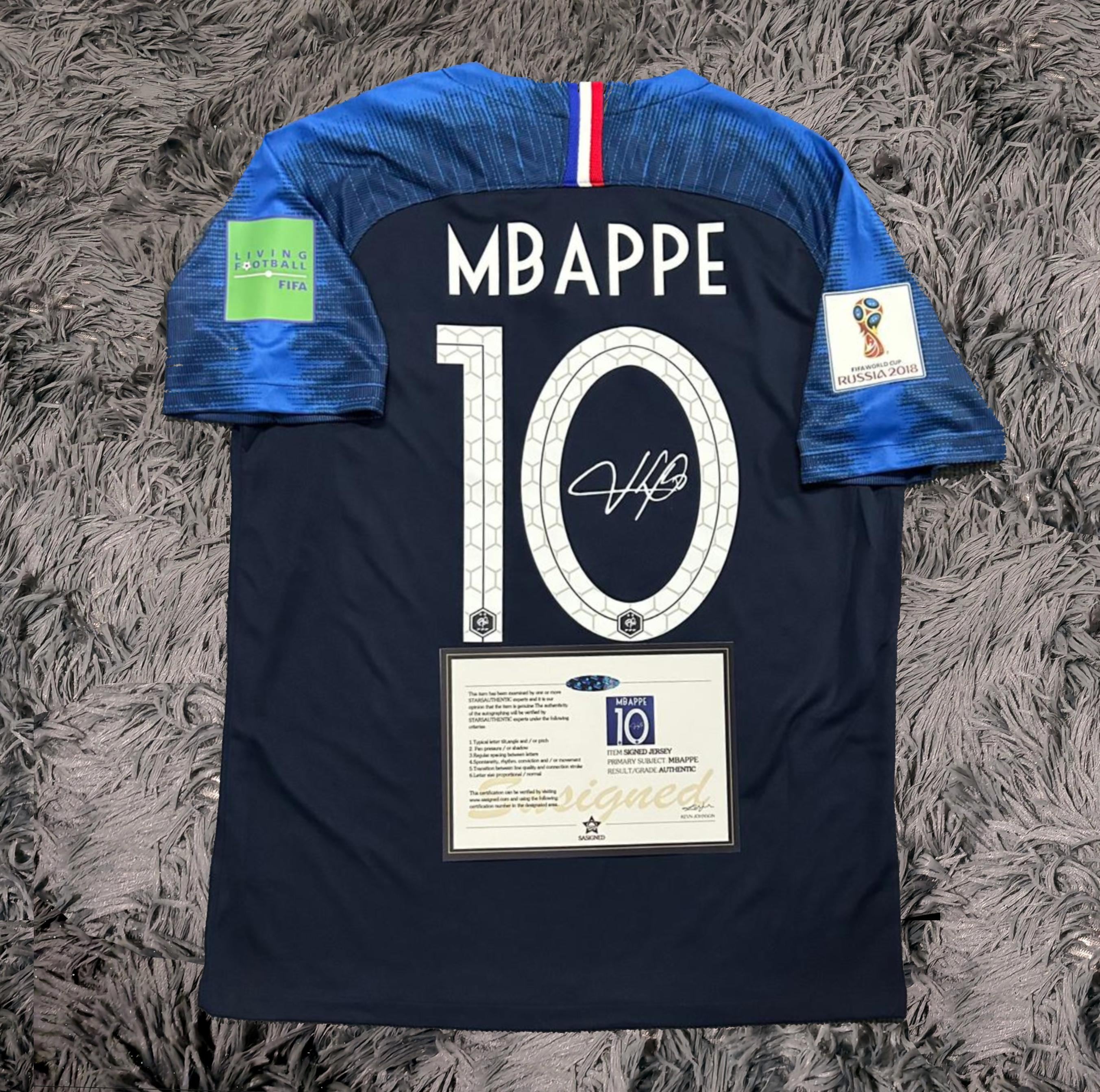 Kylian Mbappe SIGNED France World Cup Shirt Jersey 2018 - COA - Etsy