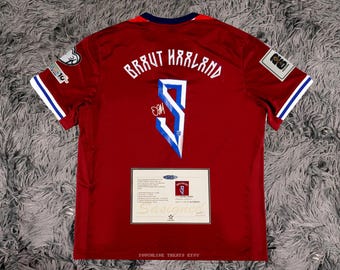 Erling Haaland Maglia/Maglia Home FIRMATA Norvegia 24/25 - Certificato di autenticità - 2025