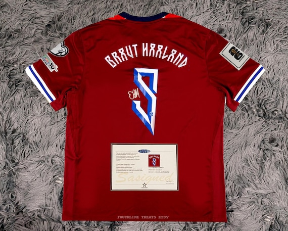 Erling Haaland SIGNED Norway 24/25 Home Jersey/shirt - COA - 2025