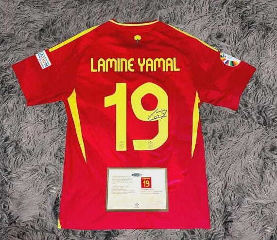 Lamine Yamal SIGNED Spain World Cup Home Jersey/shirt - COA - 2026