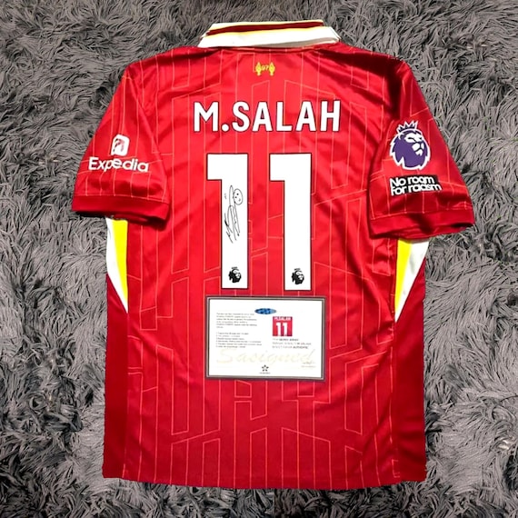 Mo Salah SIGNED Liverpool 24/25 Home Jersey/shirt - COA