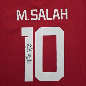 Mo Salah SIGNAD Egypten VM-hemmatröja/tröja - Äkthetsintyg - 2026 bild 4