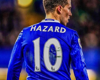 Eden Hazard SIGNED Chelsea 15/16 Home Jersey/shirt - COA - 2015 - Etsy