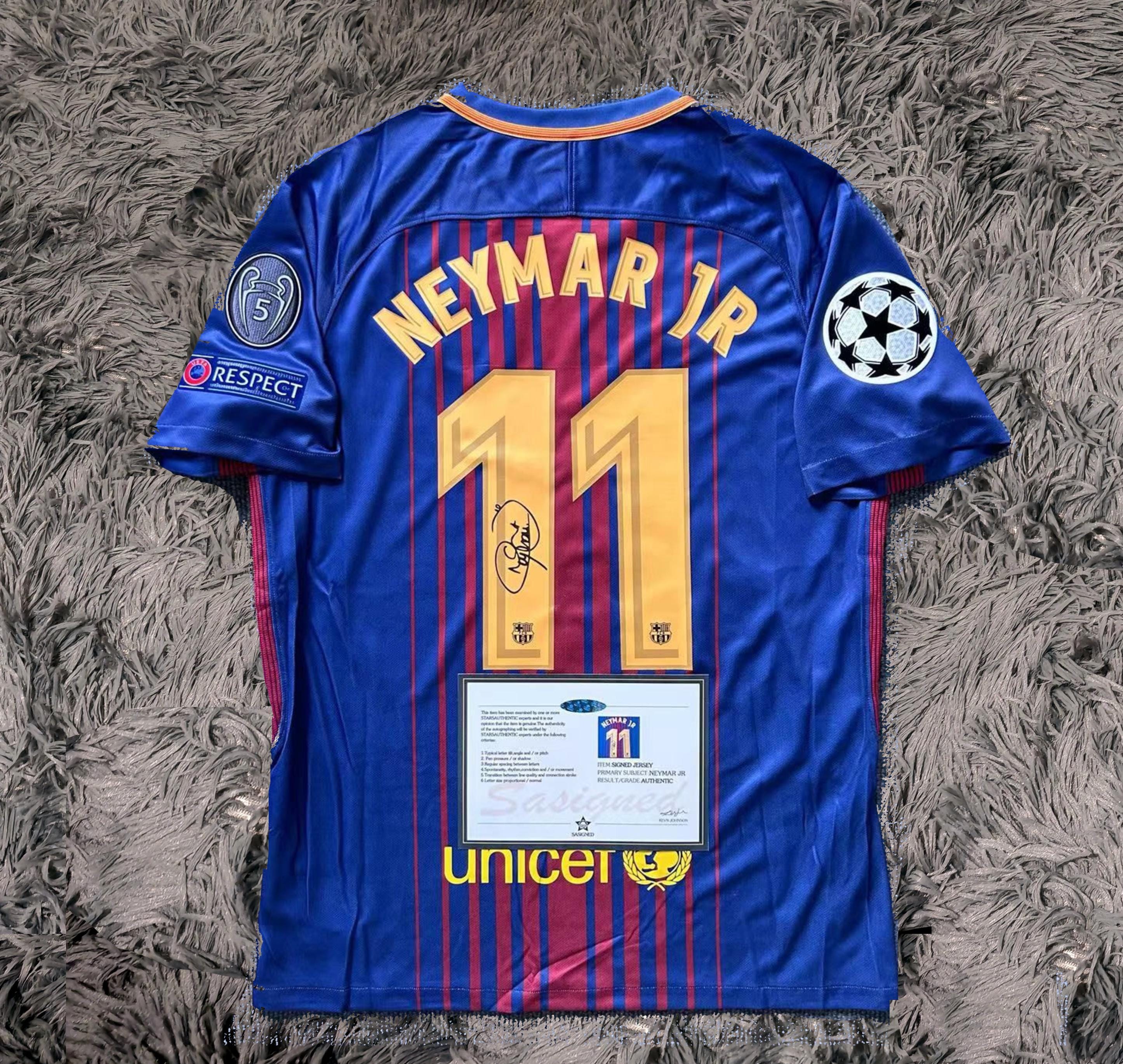 Neymar Jr Barcelona Jersey Kids - Etsy