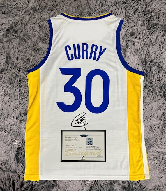 Stephen Curry SIGNED Signature Golden State Warriors White Home