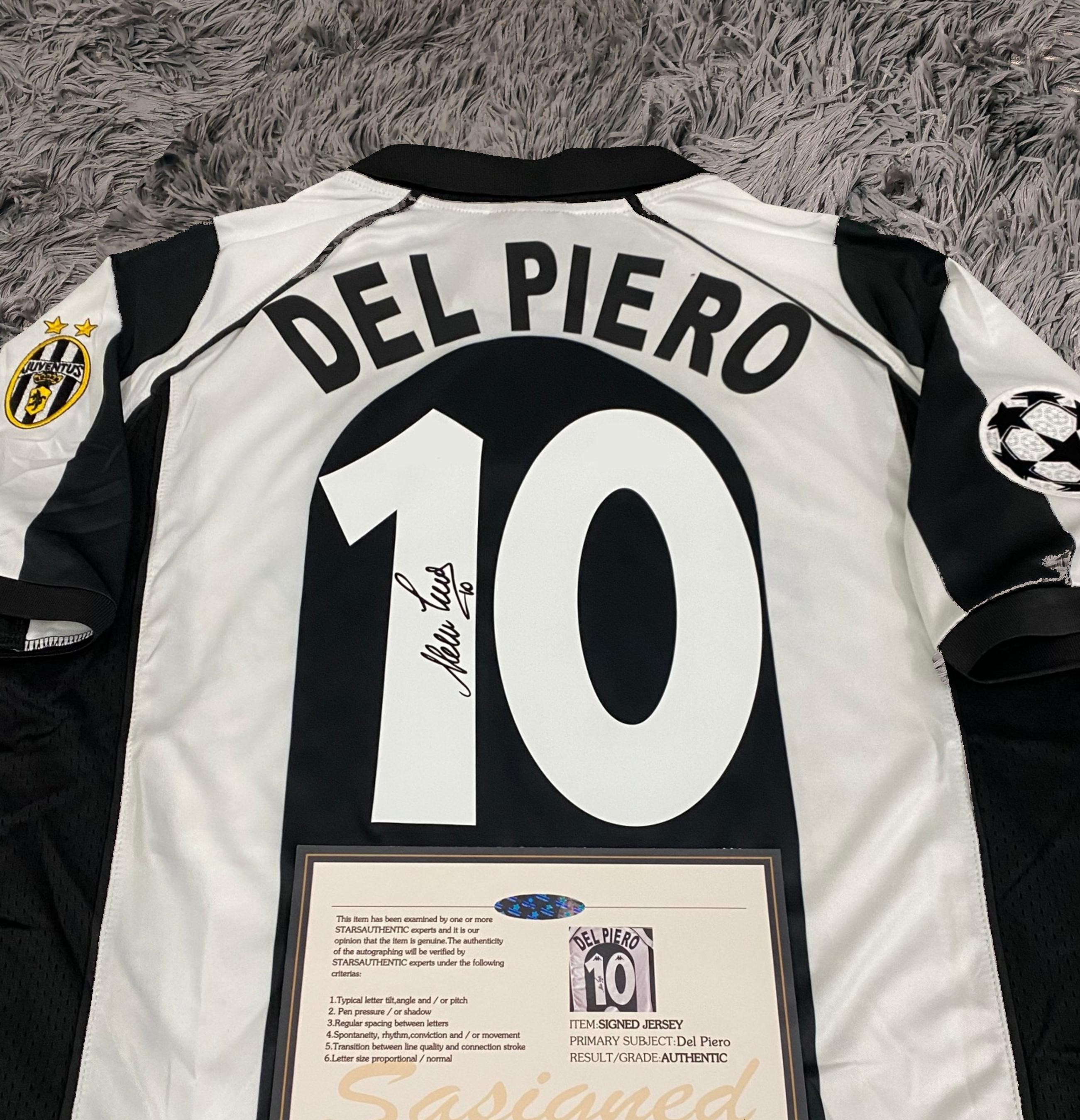 Alessandro Del Piero SIGNED Juventus 97/98 Home Jersey/shirt - COA