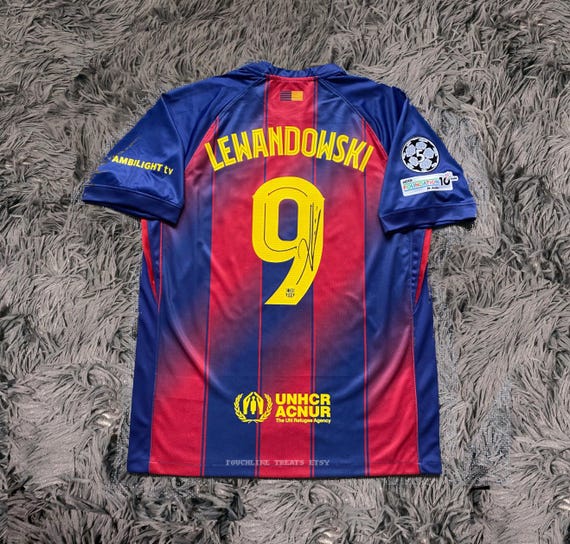 Robert Lewandowski SIGNED Barcelona 25/26 Home #9 Jersey/shirt