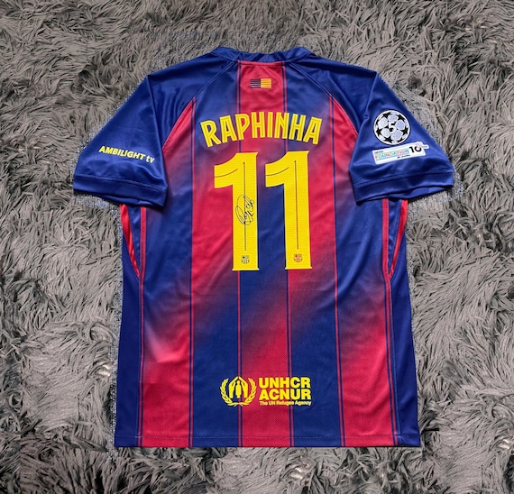 Raphina SIGNED Barcelona 25/26 Home #11 Jersey/shirt - COA - 2025