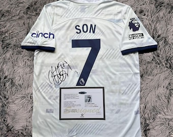 Camiseta de la primera equipación del Tottenham Hotspur firmada por Son Heung-min - Certificado de Autenticidad - Temporada 23/24