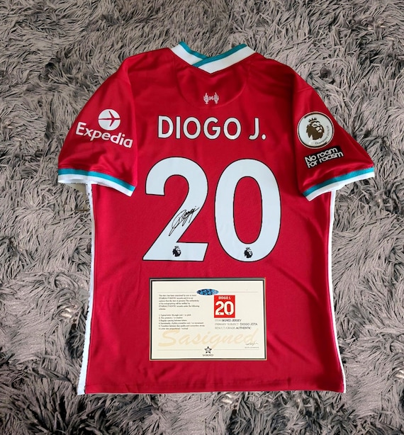 Diogo Jota SIGNED Liverpool 20/21 DEBUT Home Jersey/shirt - COA