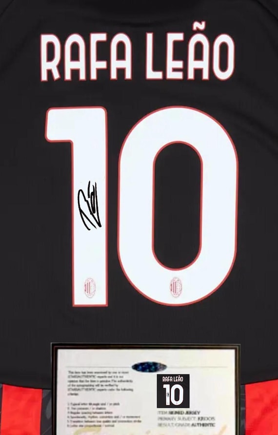 Rafael Leao SIGNED AC Milan 25/26 Home Jersey/shirt - COA - 2025
