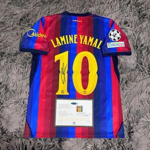Lamine Yamal FIRMADO Barcelona 26/27 Local #10 Camiseta/Camiseta - COA - 2026