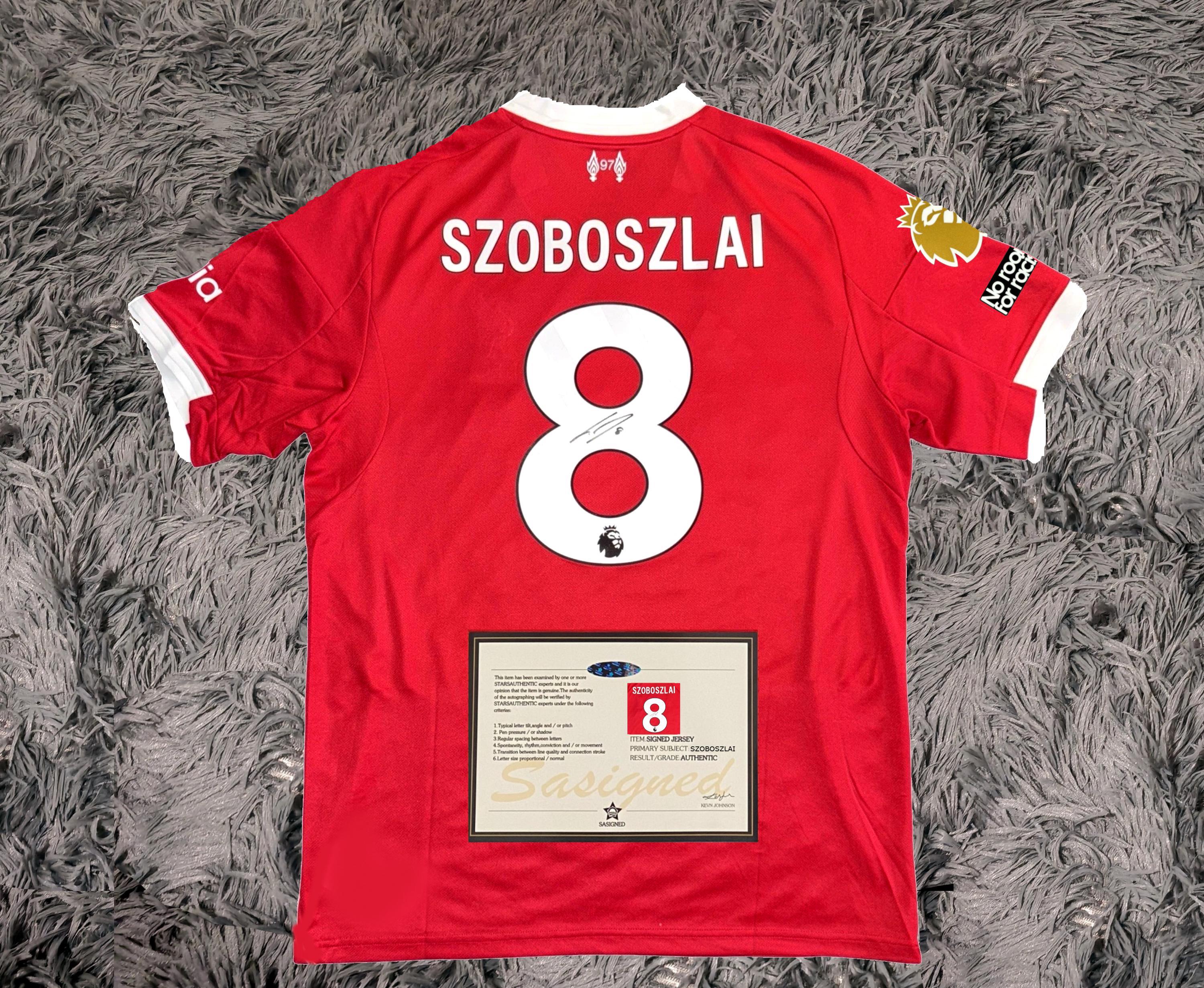 Dominik Szoboszlai SIGNED Liverpool 25/26 Home Jersey/shirt - COA