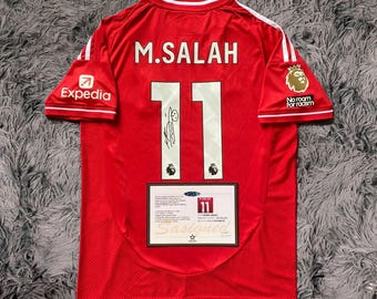 Mo Salah SIGNED Liverpool 25/26 Home Jersey/Shirt - COA - 2025