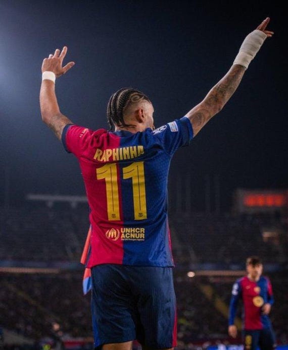 Raphina SIGNED Barcelona 24/25 Home Jersey/shirt - COA - 2025 - Etsy