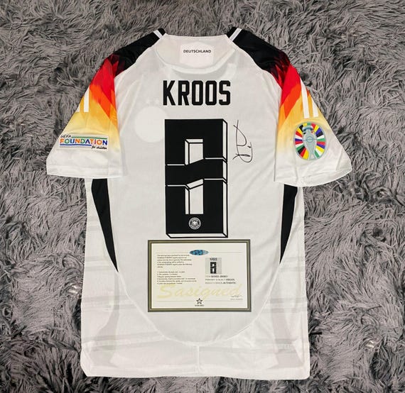 Toni Kroos SIGNED Germany 24/25 Final Home Jersey/shirt - COA
