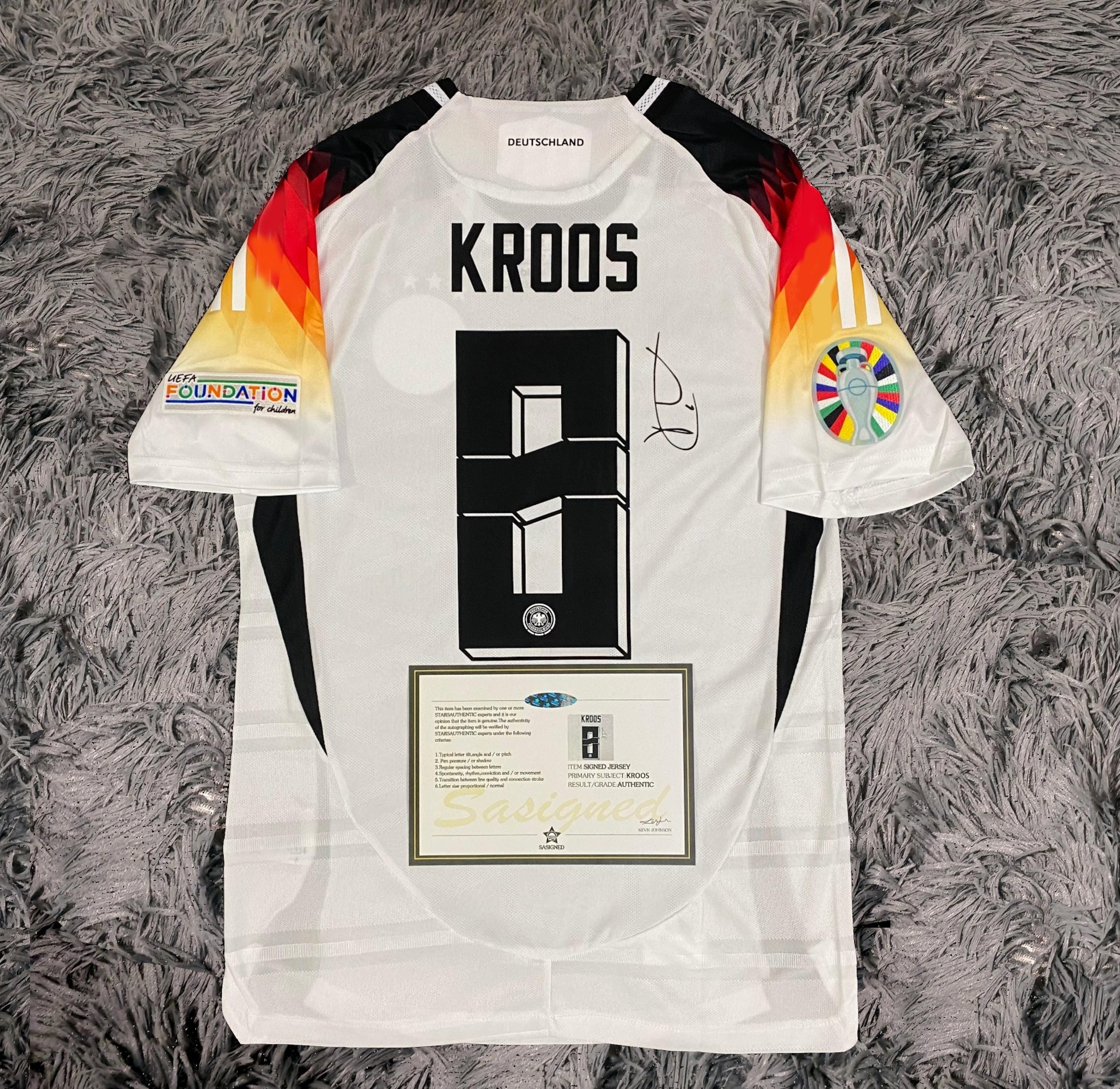 Toni Kroos SIGNED Germany 24/25 Final Home Jersey/shirt - COA
